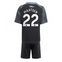 Otroški Nogometni dresi Aston Villa Ian Maatsen #22 Gostujoči 2025-26 Kratek Rokav (+ Kratke hlače)